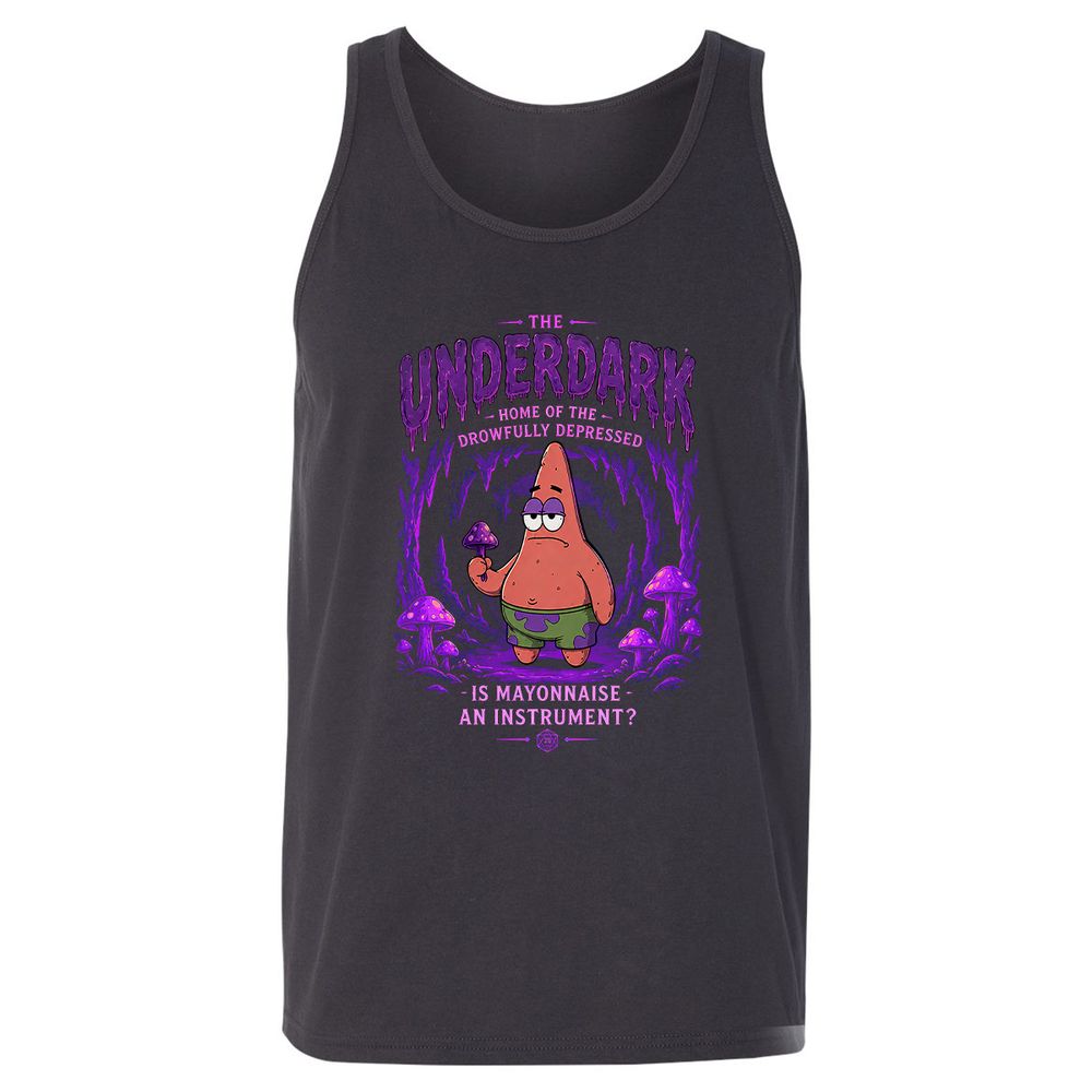 The Underdark Unisex Jersey Tank - Dark Grey - 4