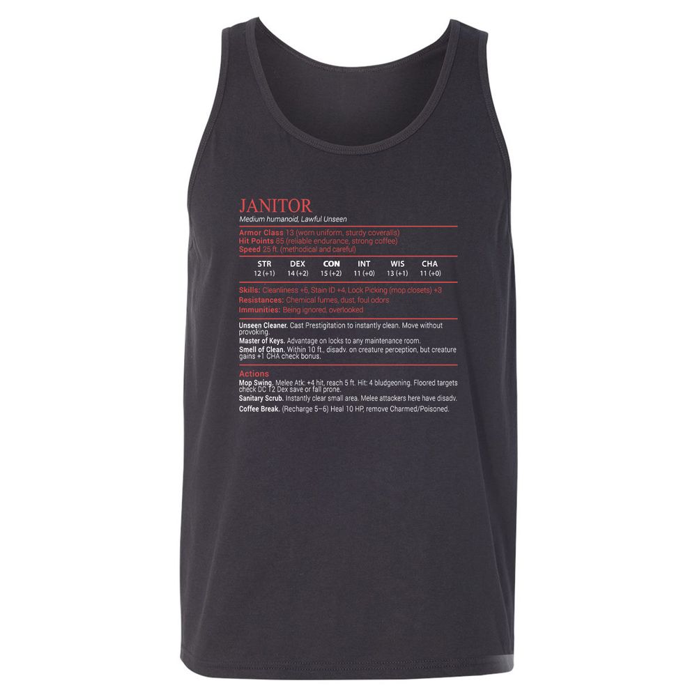 Janitor Stats Block - Dark Grey - 4