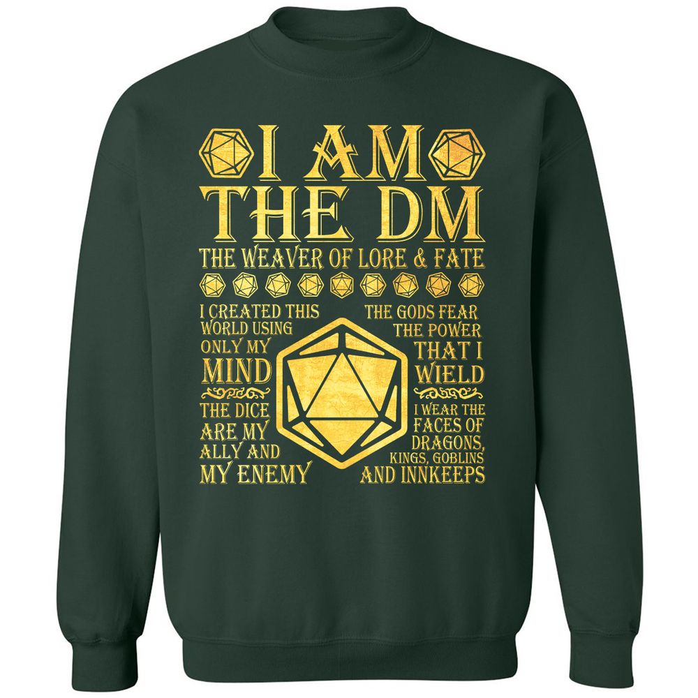 I Am The DM Classic Unisex Sweatshirt - Forest Green - 4