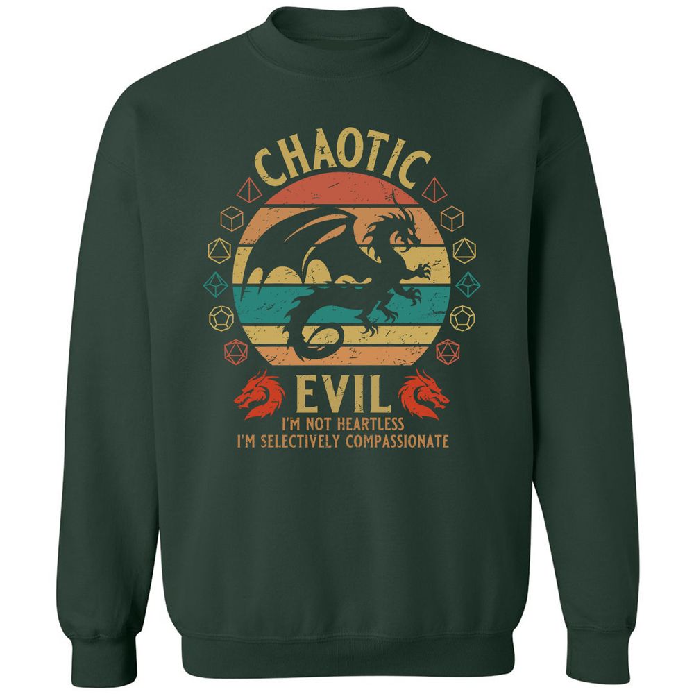Chaotic Evil Classic Unisex Sweatshirt - Forest Green - 4