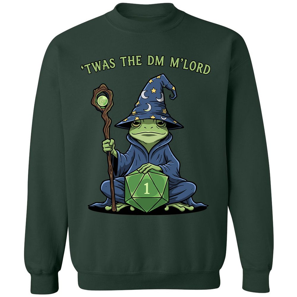 Twas the DM M’lord Classic Unisex Sweatshirt - Forest Green - 4