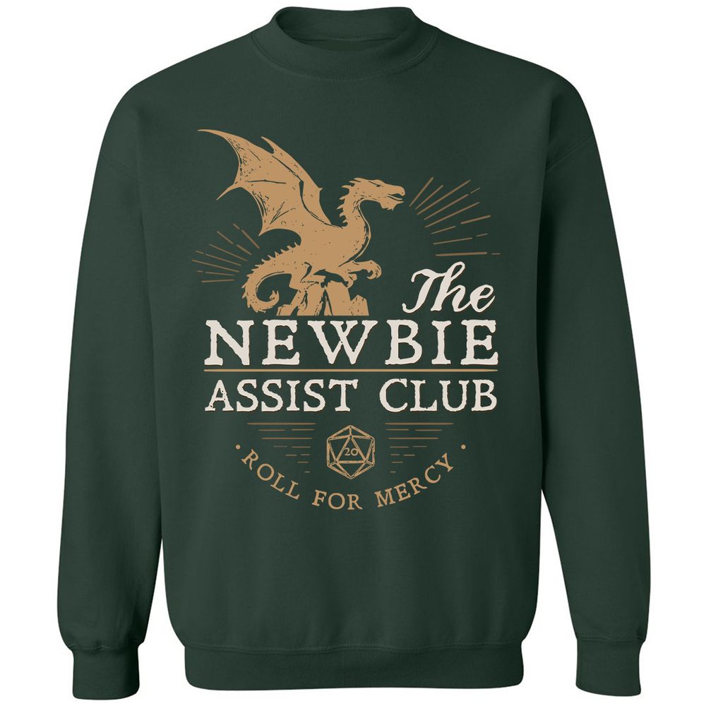 The Newbie Assist Club Classic Unisex Sweatshirt - Forest Green - 4