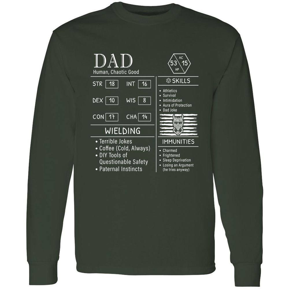 Dad Stats New - Forest Green - 4