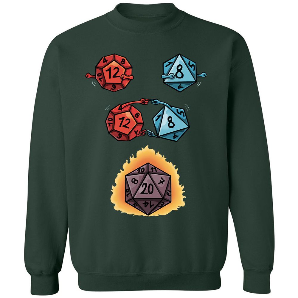 Dice Fusion RPG Classic Unisex Sweatshirt - Forest Green - 4
