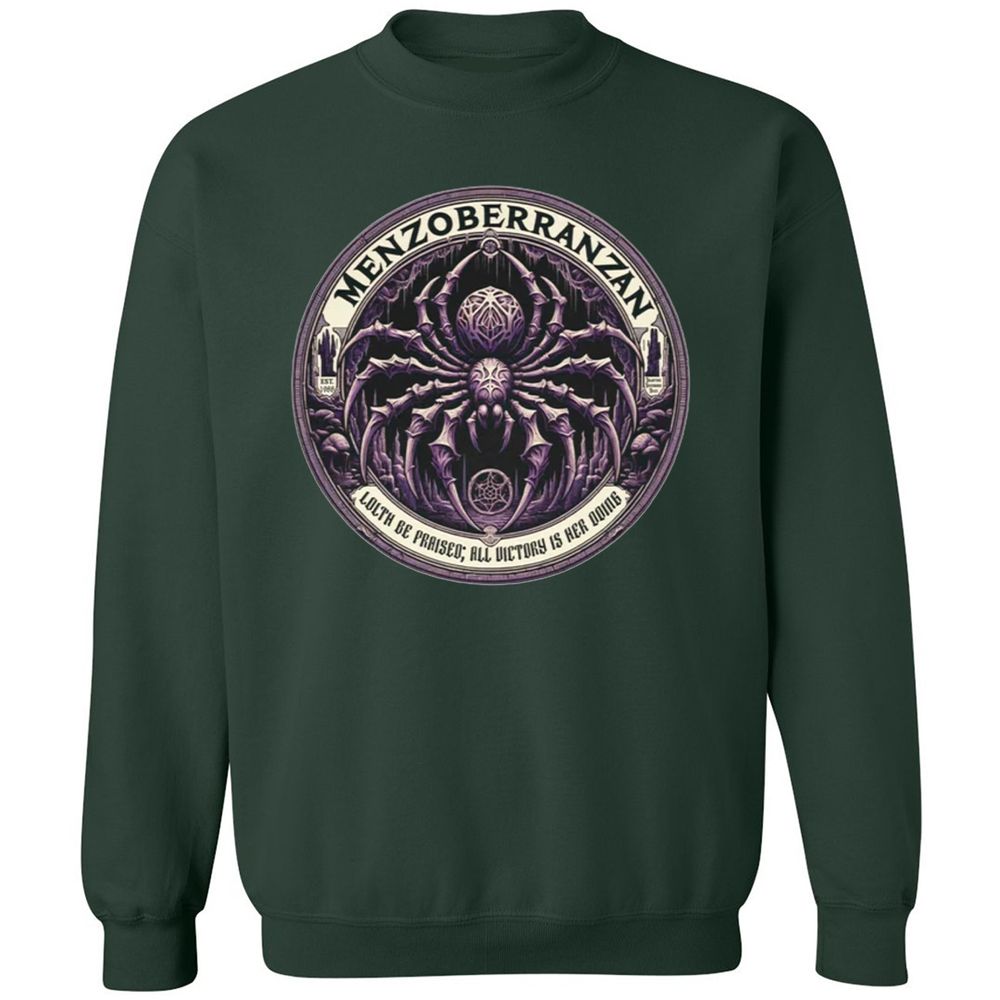 Menzoberranzan Lolth Be Praised Classic Unisex Sweatshirt - Forest Green - 4
