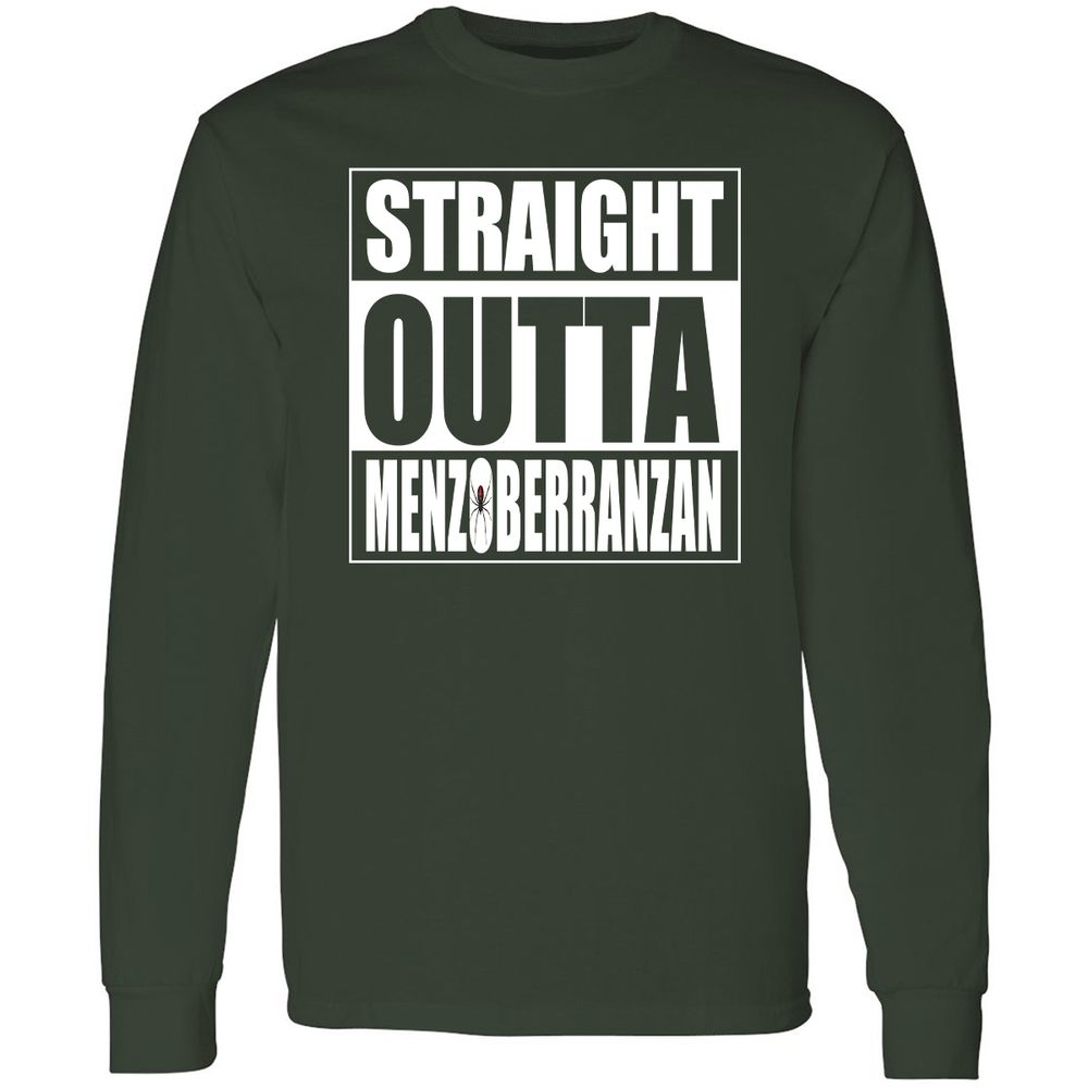 Straight Outta Menzoberranzan Long Sleeve T-Shirt - Forest Green - 4