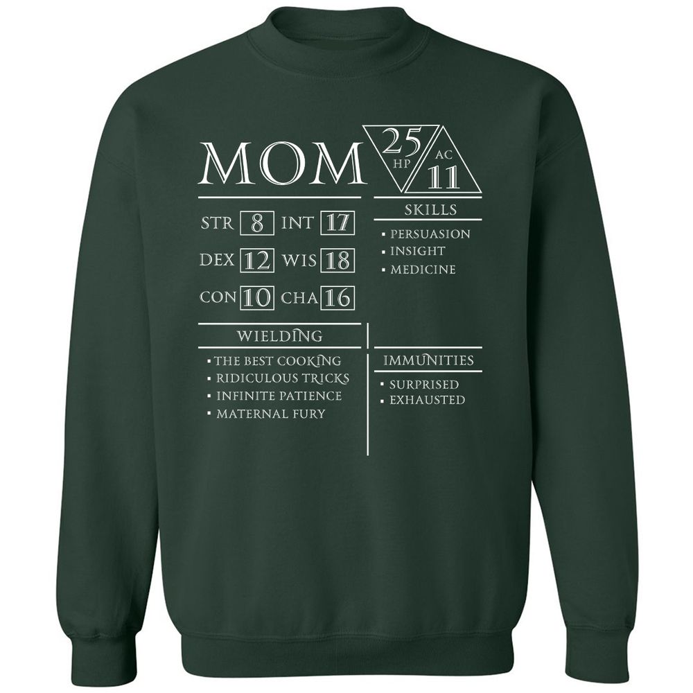 Mom Stats - Forest Green - 4