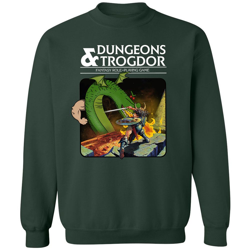 Trogdor Classic Unisex Sweatshirt - Forest Green - 4