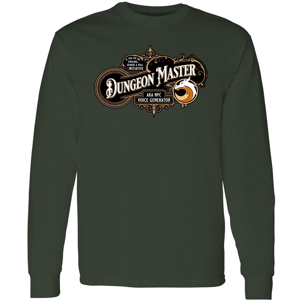 Dungeon Master Long Sleeve T-Shirt - Forest Green - 4