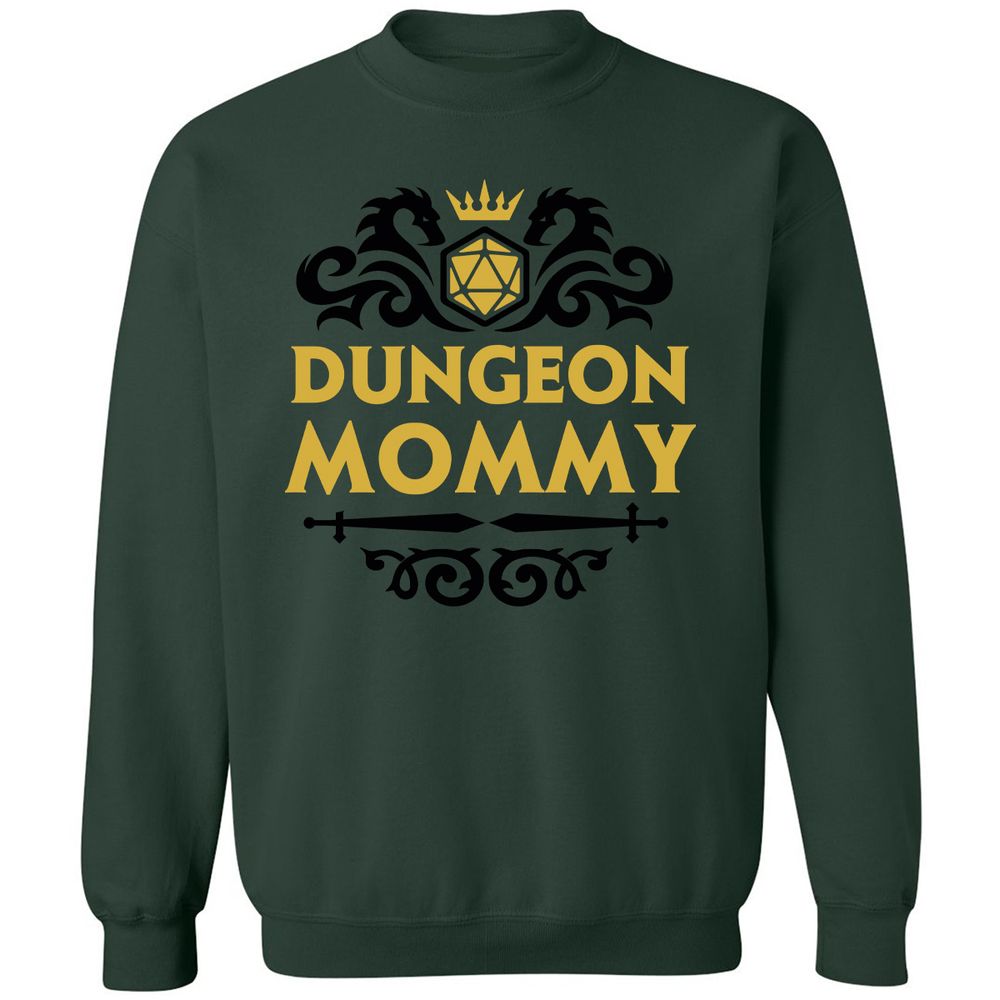 Dungeon Mommy Classic Unisex Sweatshirt - Forest Green - 4