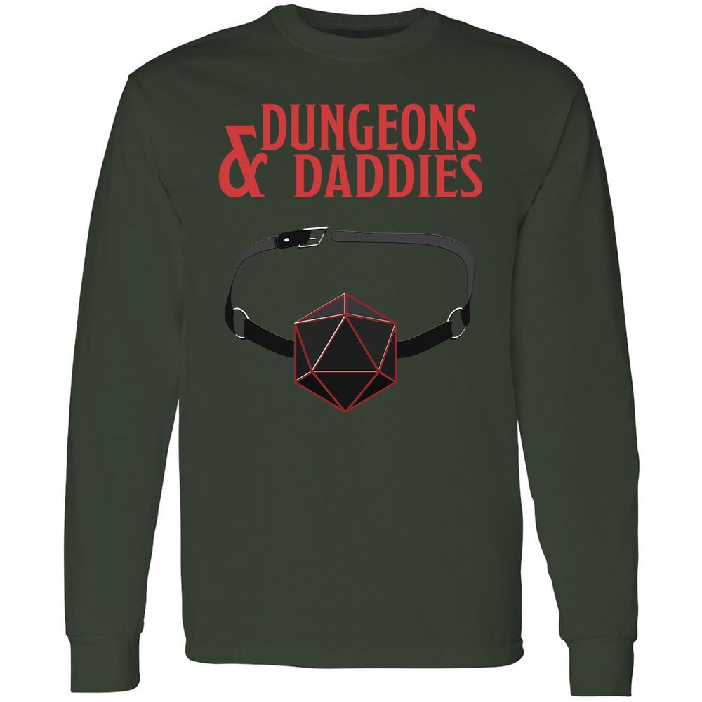 Dungeons And Daddies Long Sleeve T-Shirt - Forest Green - 4