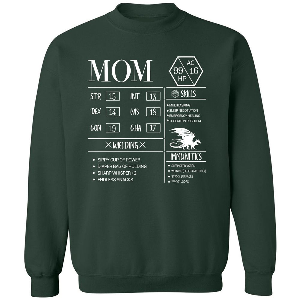 Mom New Classic Unisex Sweatshirt - Forest Green - 4