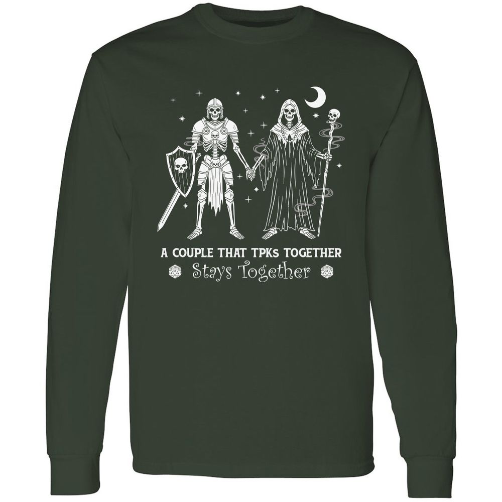 TPK Love – Skeleton Couple - Forest Green - 4