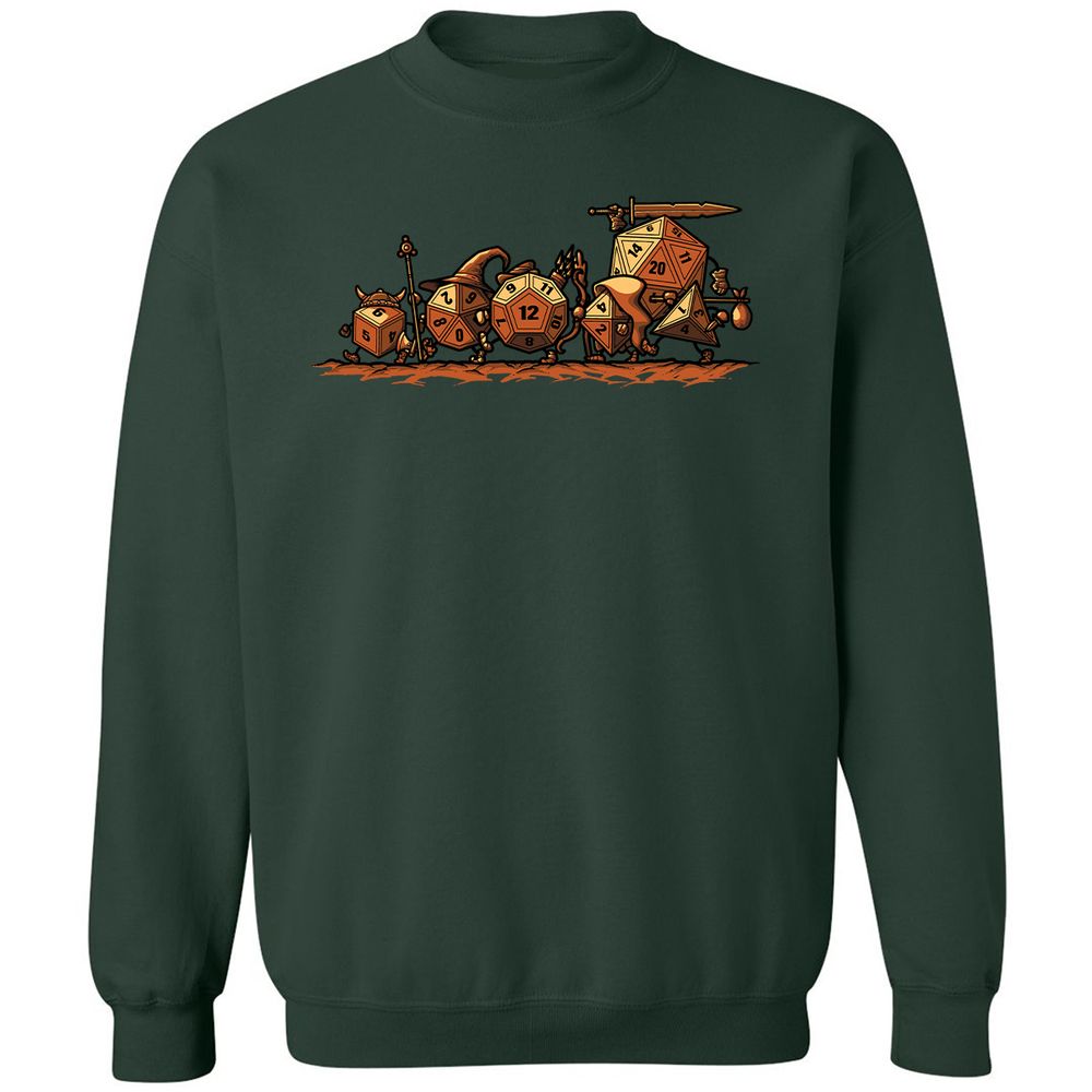 Fellowship Of The Dices Classic Unisex Sweatshirt - Forest Green - 4