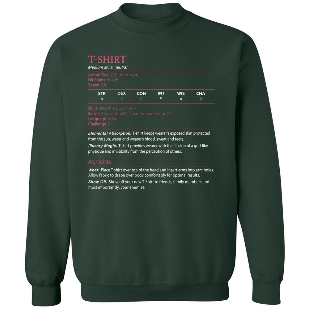 T-Shirt Classic Unisex Sweatshirt - Forest Green - 4