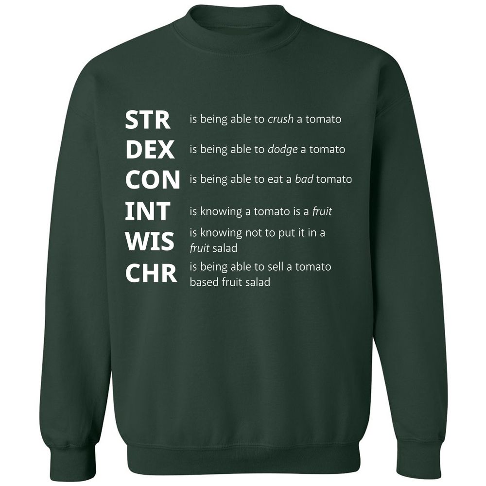 Tomato Stats – RPG Meme Edition - Forest Green - 4