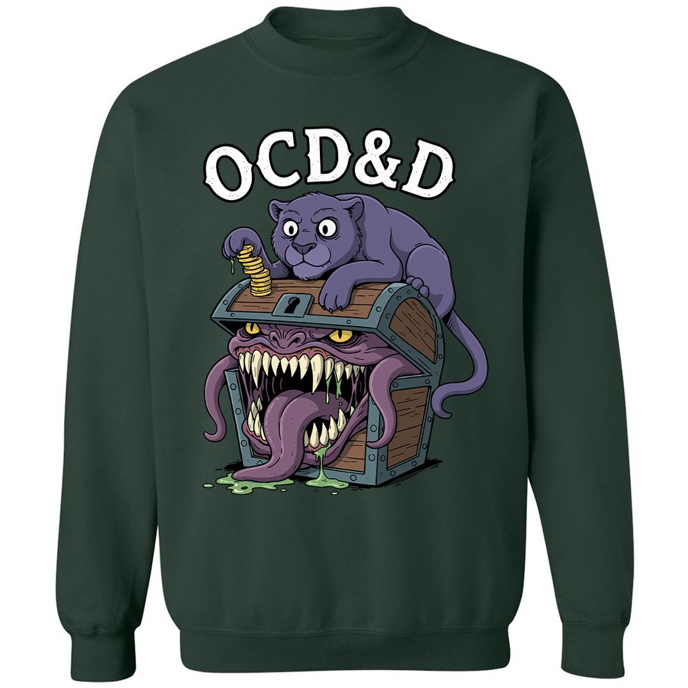 OCD&D Classic Unisex Sweatshirt - Forest Green - 4
