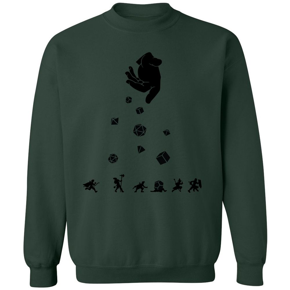 Rocks Fall, Everyone Dice Classic Unisex Sweatshirt - Forest Green - 4
