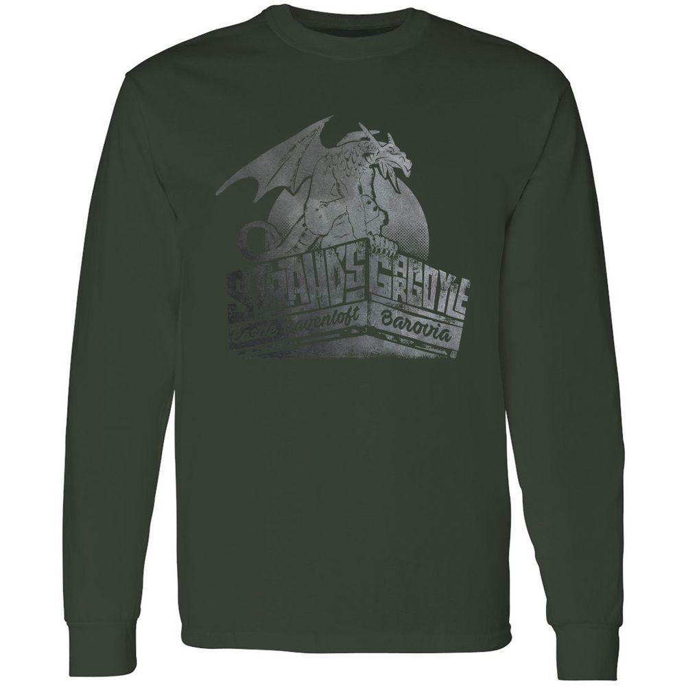 Strahd’s Gargoyle Long Sleeve T-Shirt - Forest Green - 4
