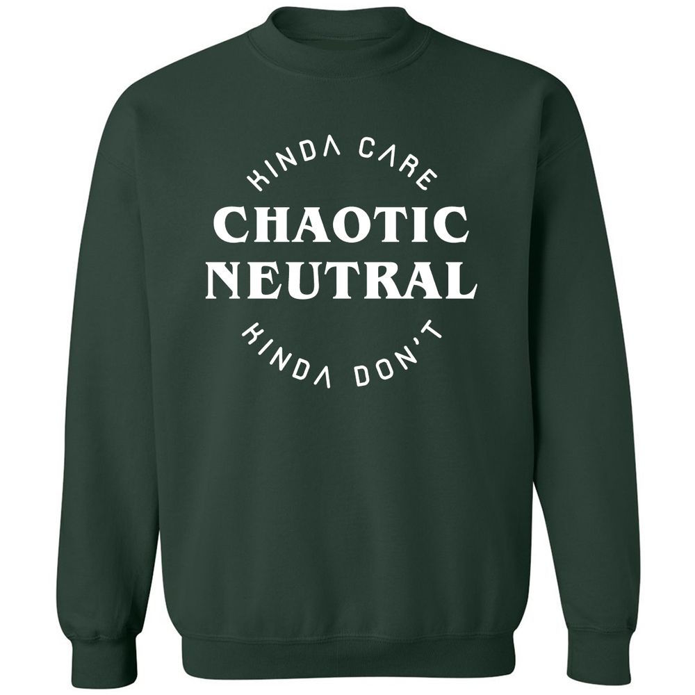 Chaotic Neutral Classic Unisex Sweatshirt - Forest Green - 4