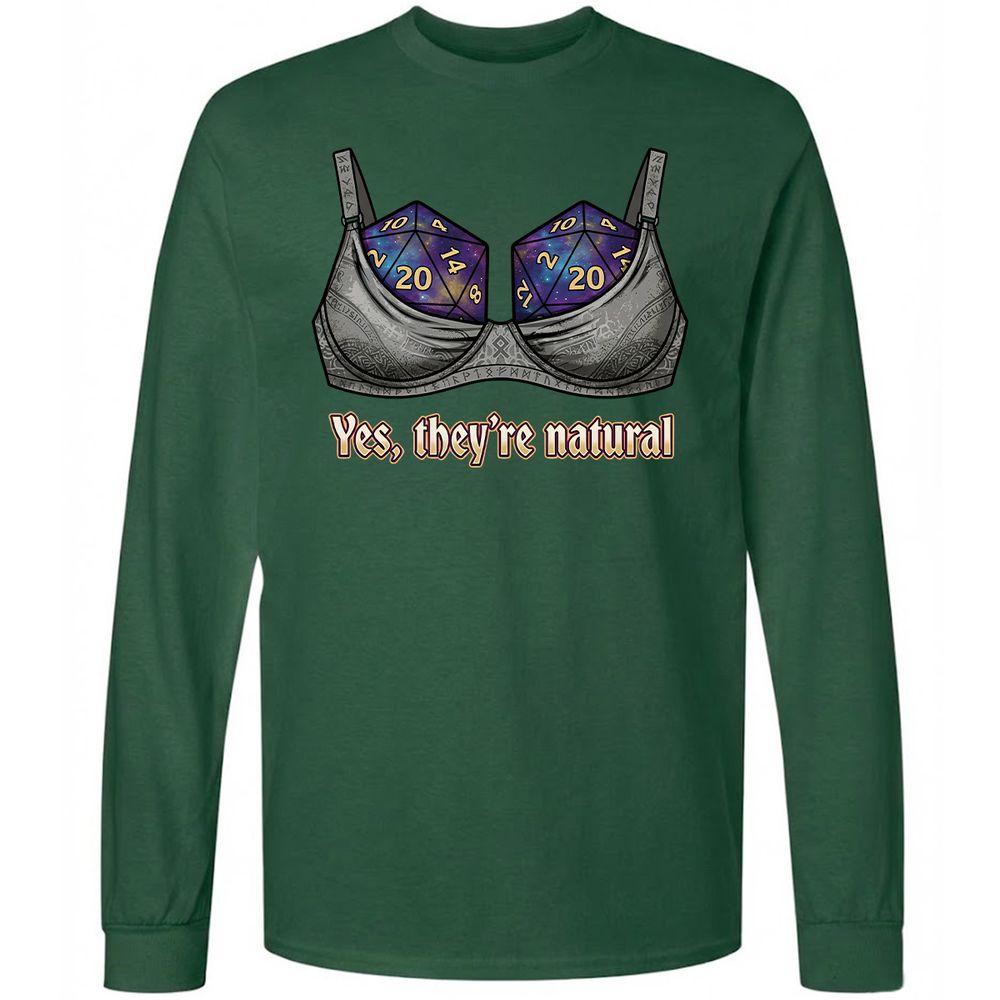 They Are Natural Nat20 Long Sleeve T-Shirt - Forest Green - 4