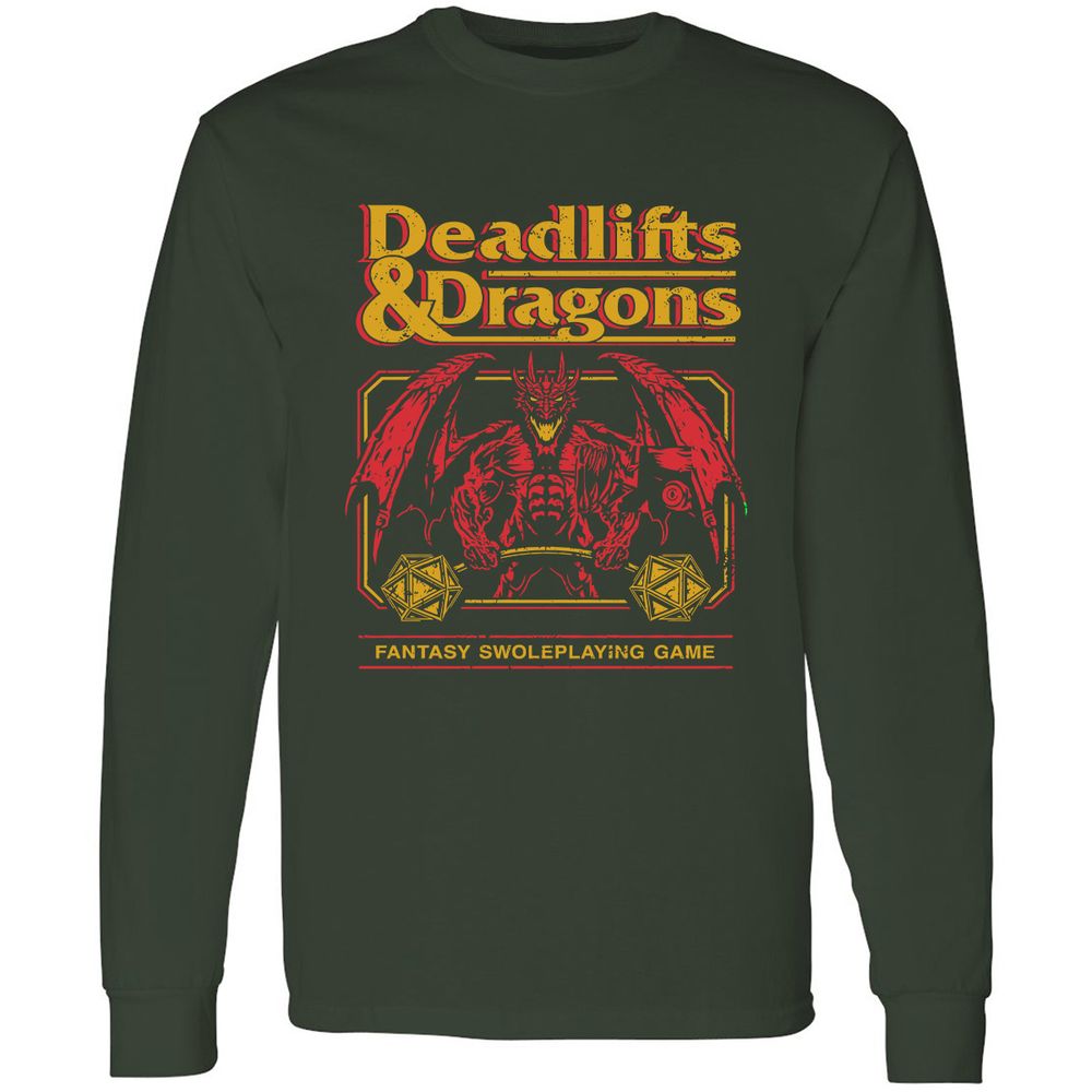 Deadlifts & Dragons - Forest Green - 4