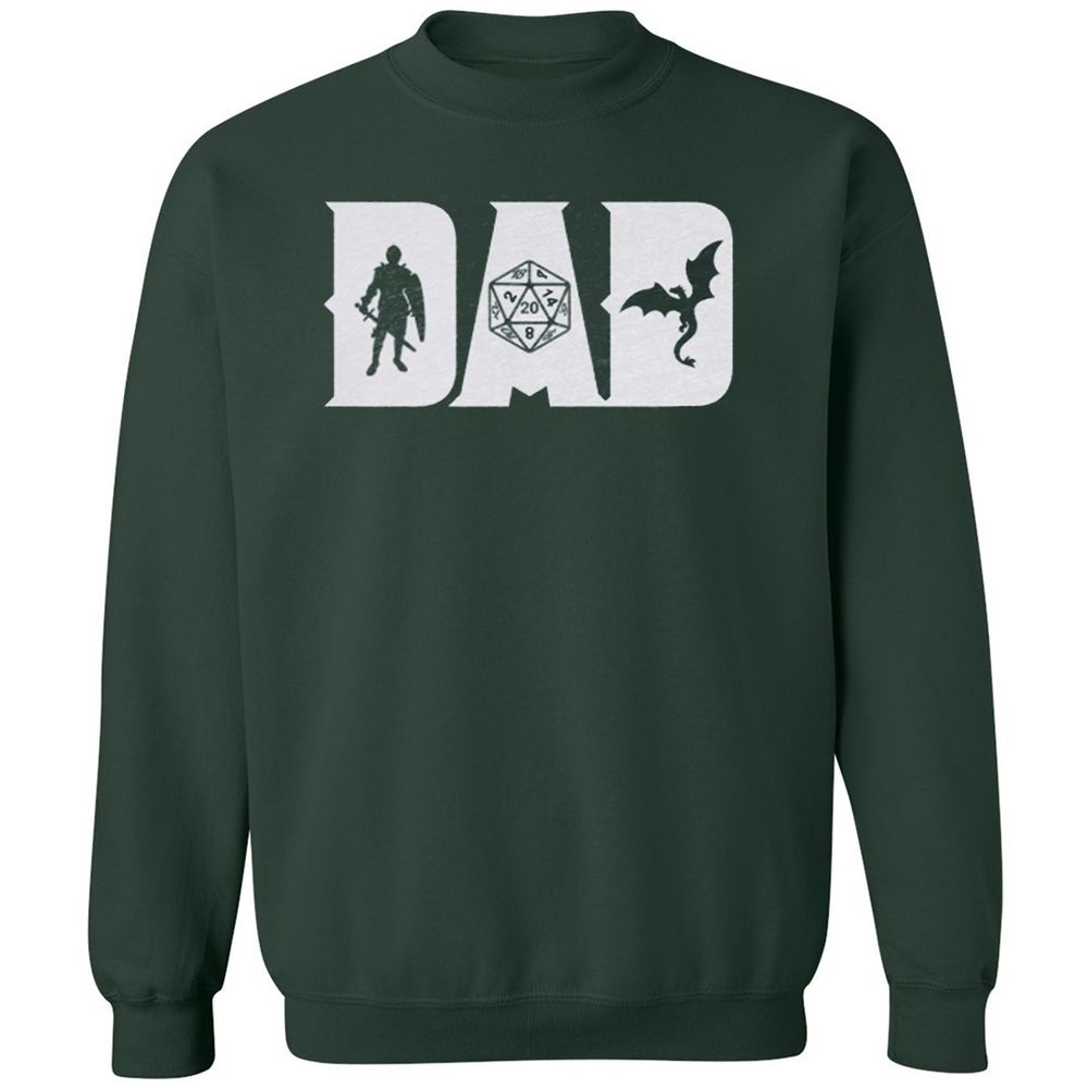 Dad Fathers Day Classic Unisex Sweatshirt - Forest Green - 4