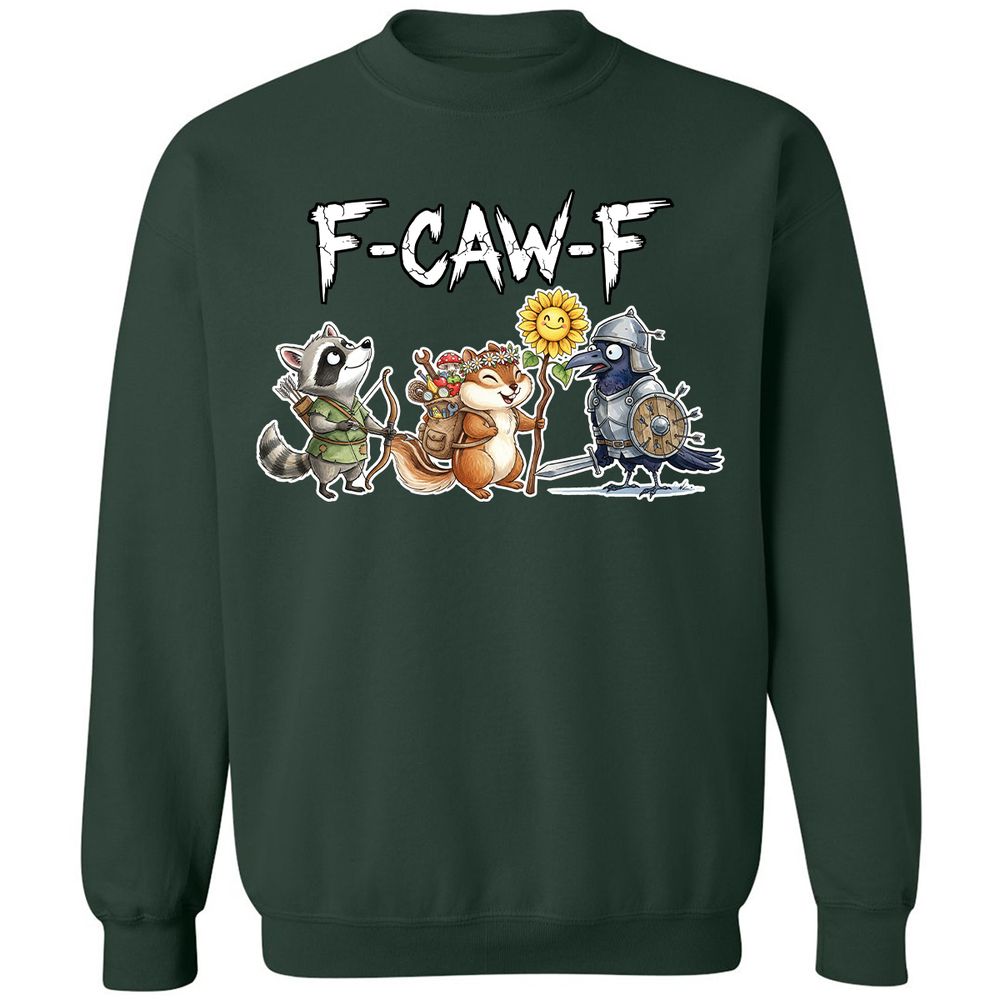 F-CAW-F Adventuring party Classic Unisex Sweatshirt - Forest Green - 4