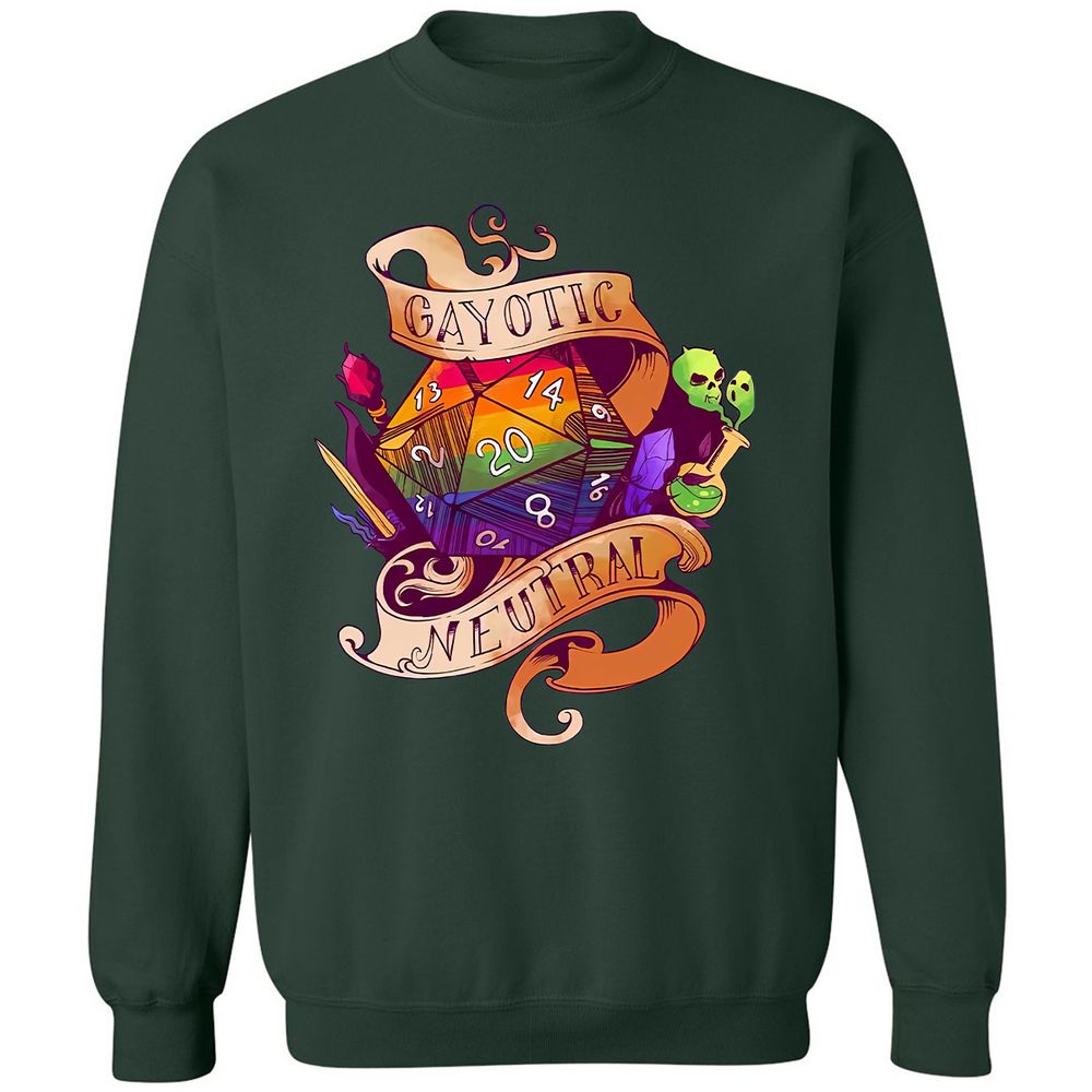 Gayotic Neutral Classic Unisex Sweatshirt - Forest Green - 4