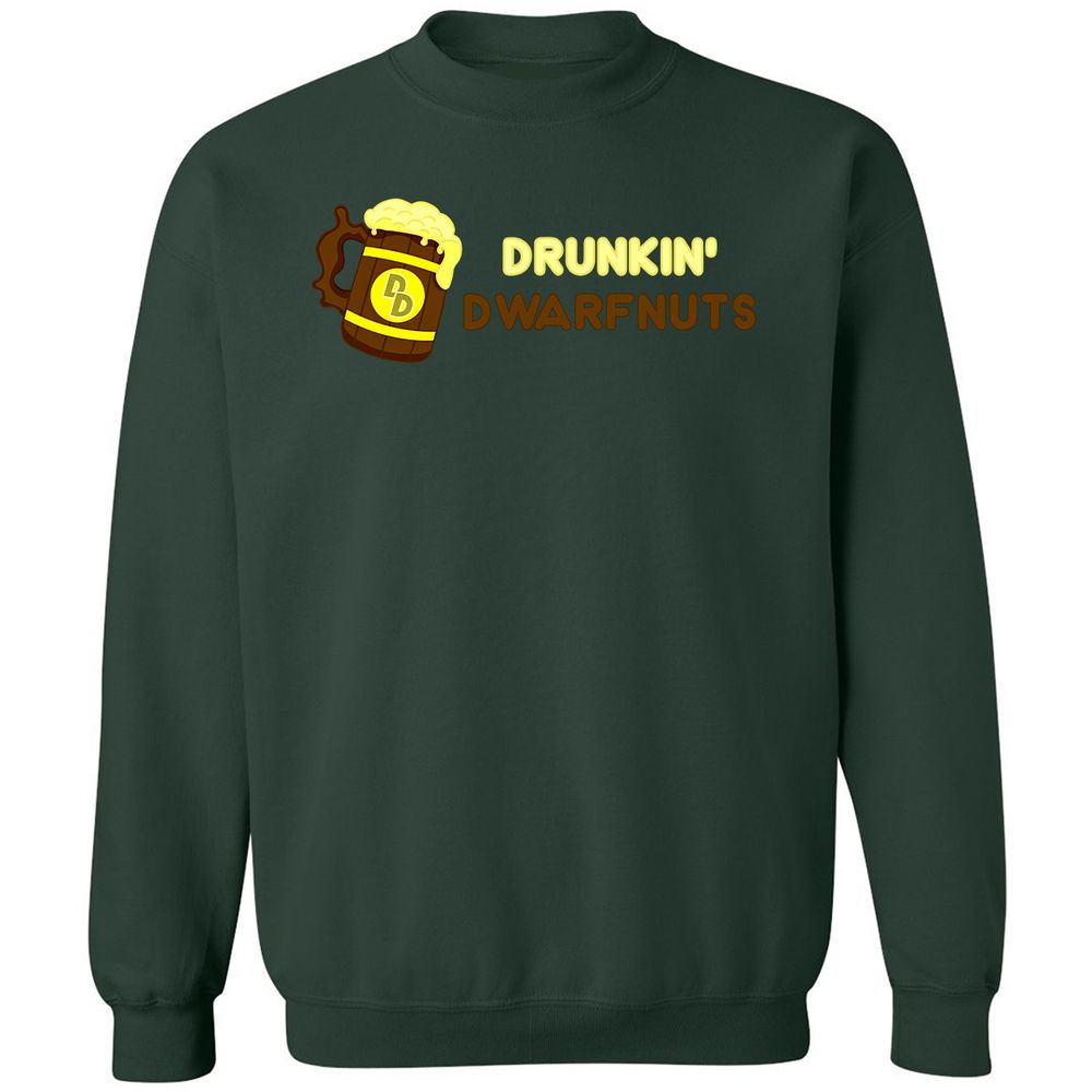 Drunkin' Dwartnuts Classic Unisex Sweatshirt - Forest Green - 4