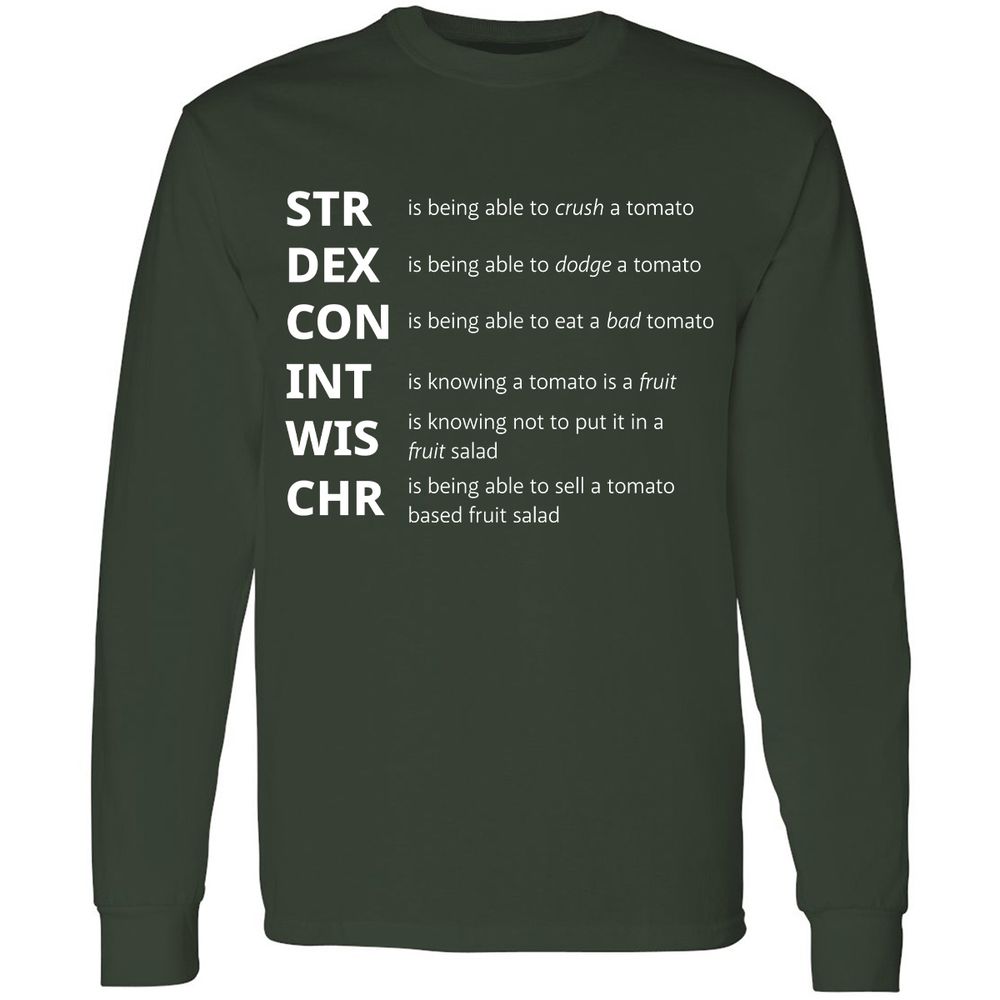 Tomato Stats – RPG Meme Edition - Forest Green - 4