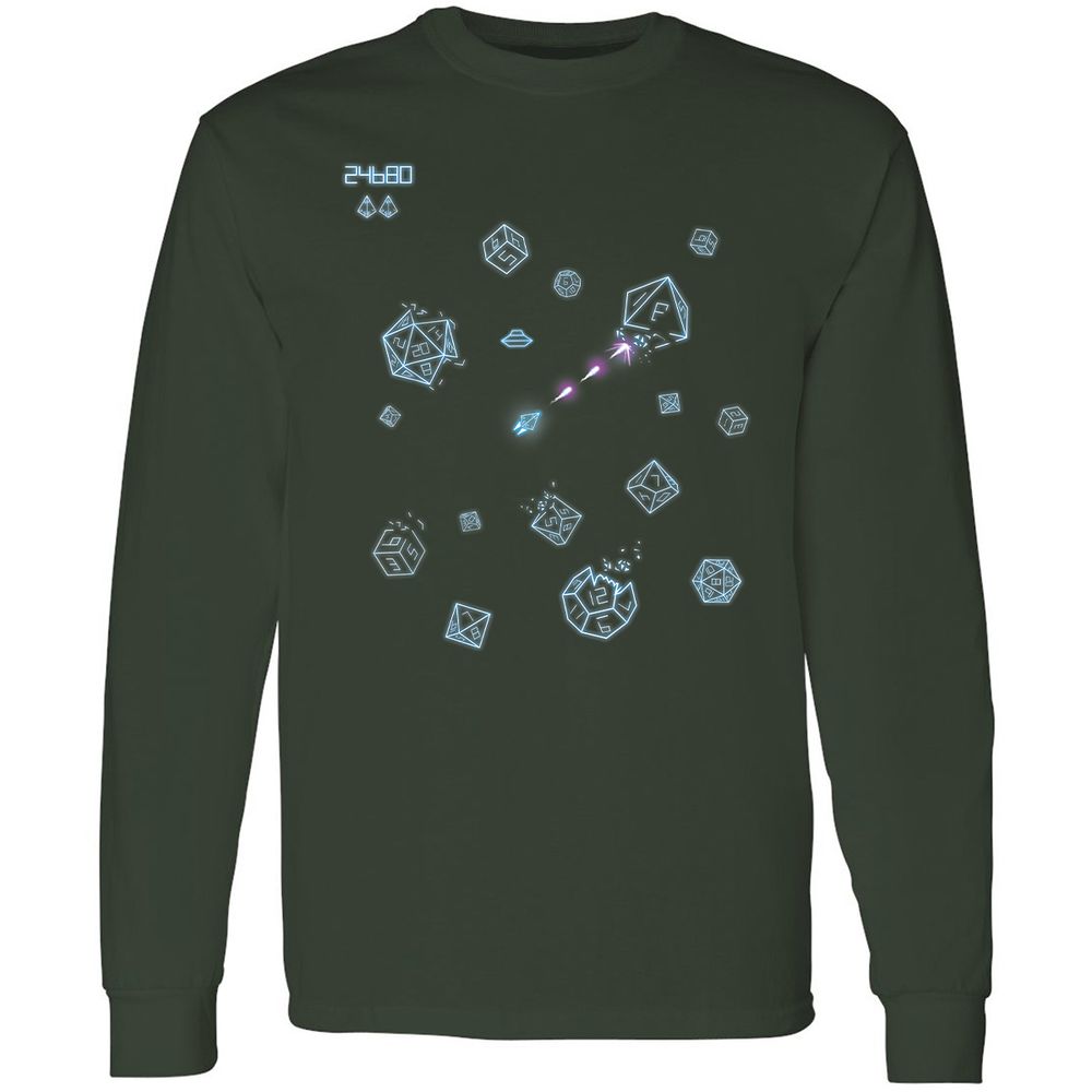 The Dices Game Long Sleeve T-Shirt - Forest Green - 4