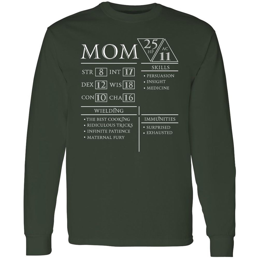 Mom Stats - Forest Green - 4