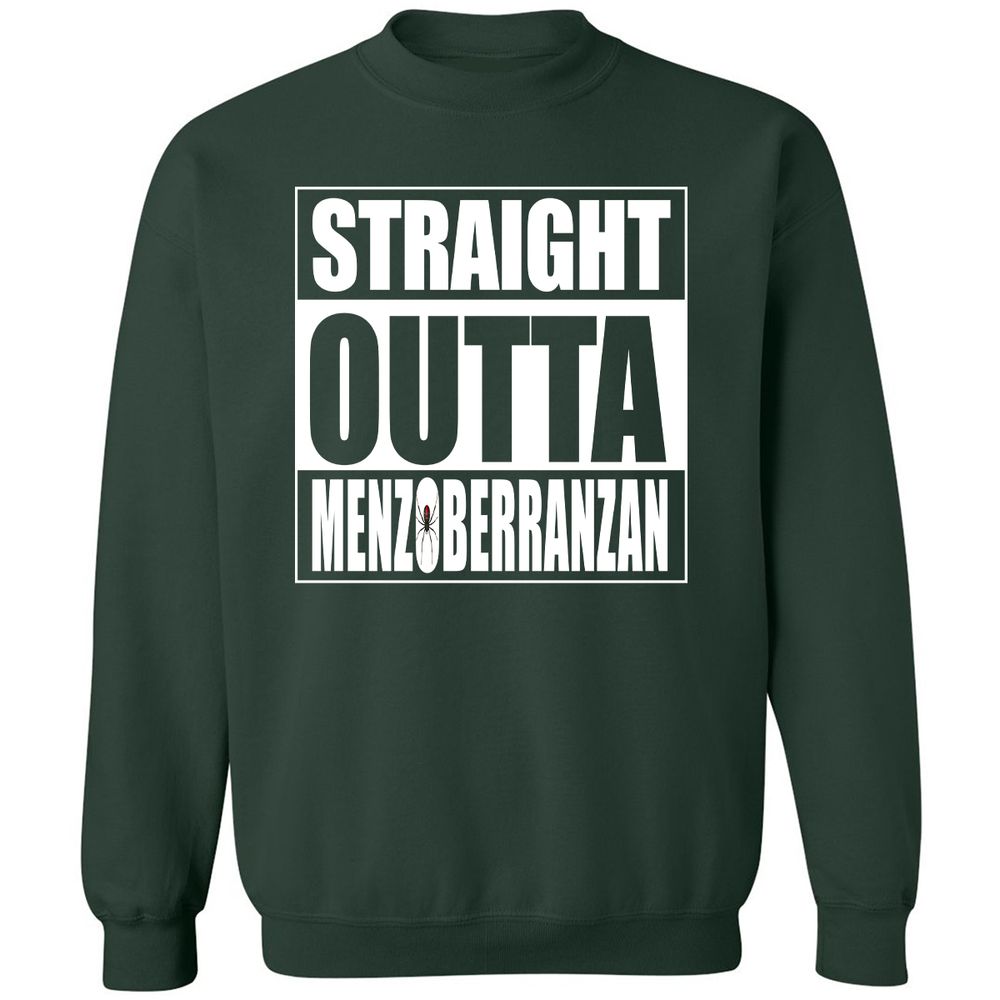 Straight Outta Menzoberranzan Classic Unisex Sweatshirt - Forest Green - 4