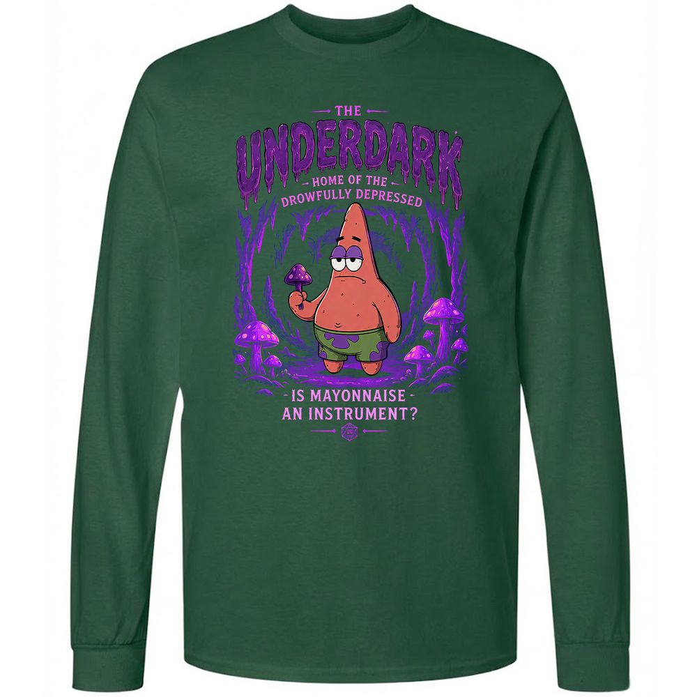 The Underdark Long Sleeve T-Shirt - Forest Green - 4