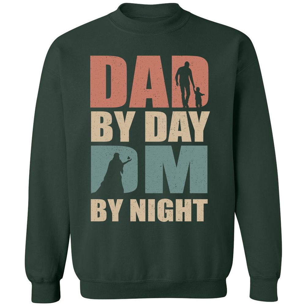 Dad By Day DM By Night - Forest Green - 4