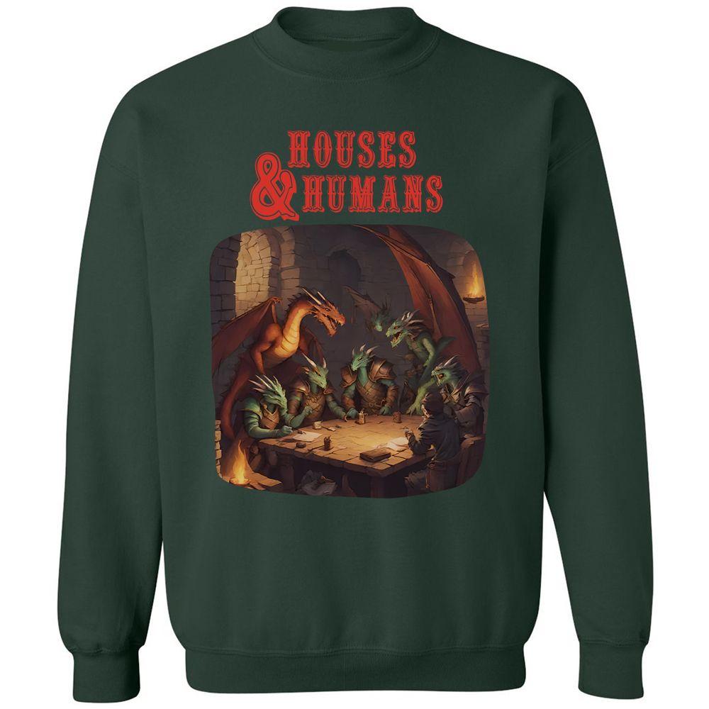Houses And Humans Classic Unisex Sweatshirt - Forest Green - 4