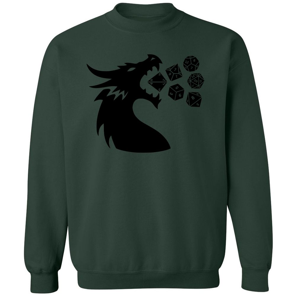Pac And Dragon Classic Unisex Sweatshirt - Forest Green - 4