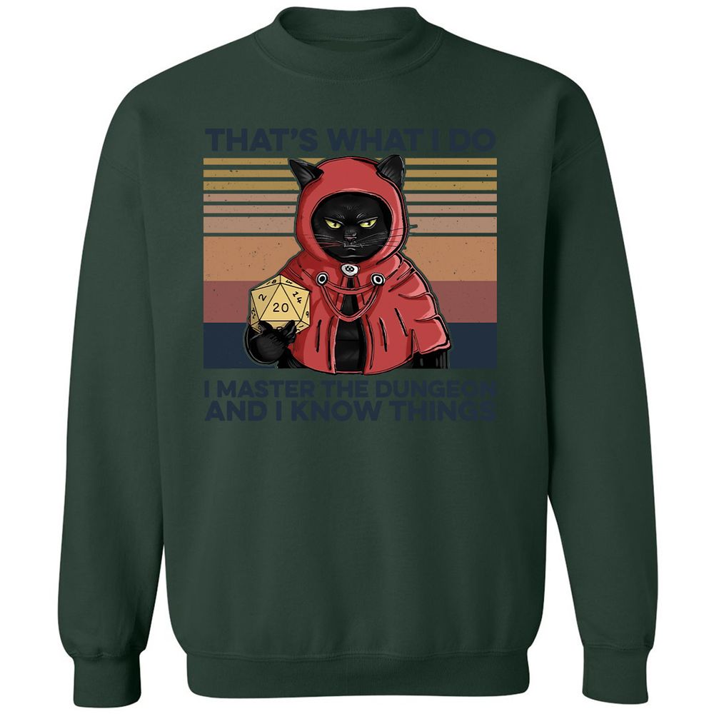 I Master The Dungeons Classic Unisex Sweatshirt - Forest Green - 4