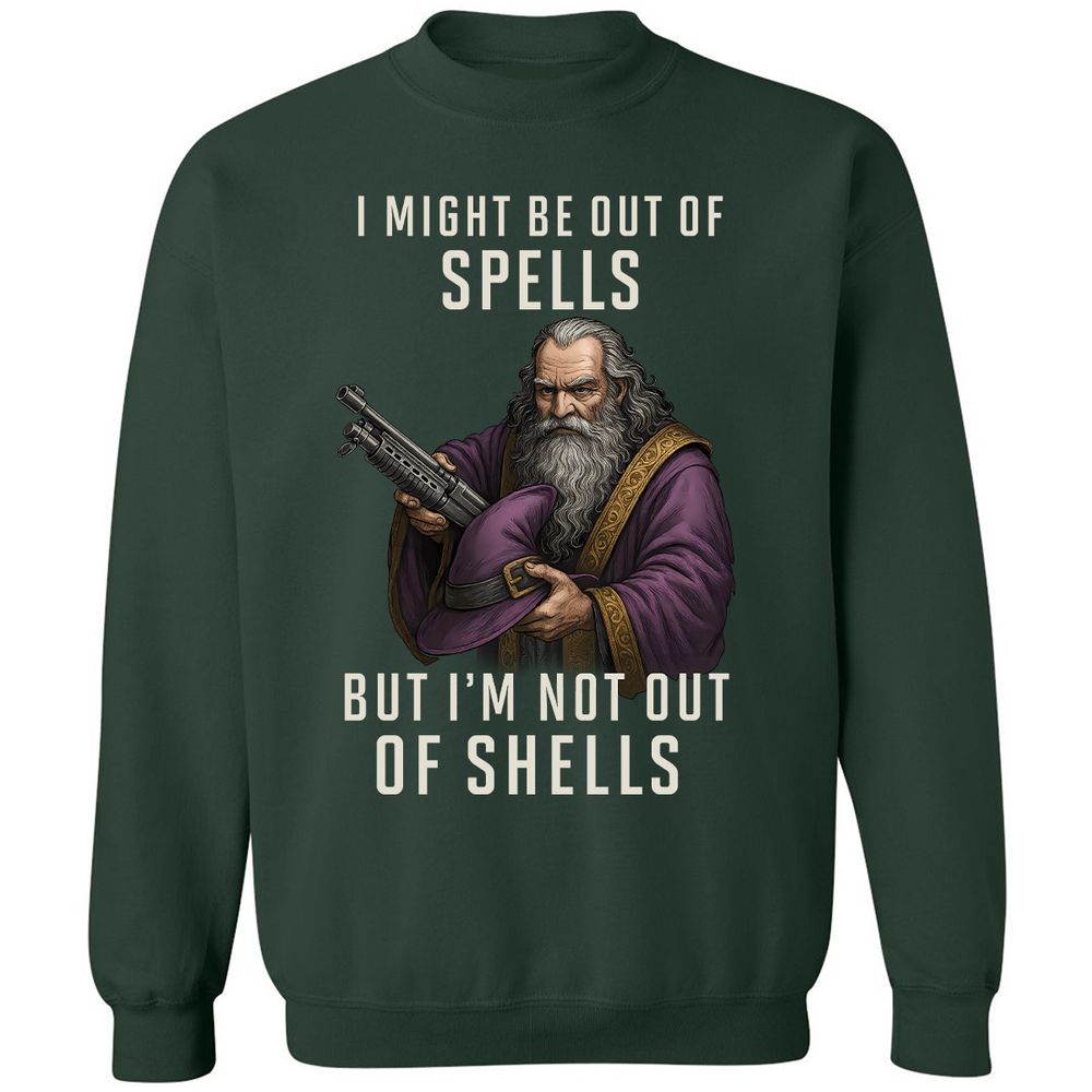 Not Out Of Shells Classic Unisex Sweatshirt - Forest Green - 4