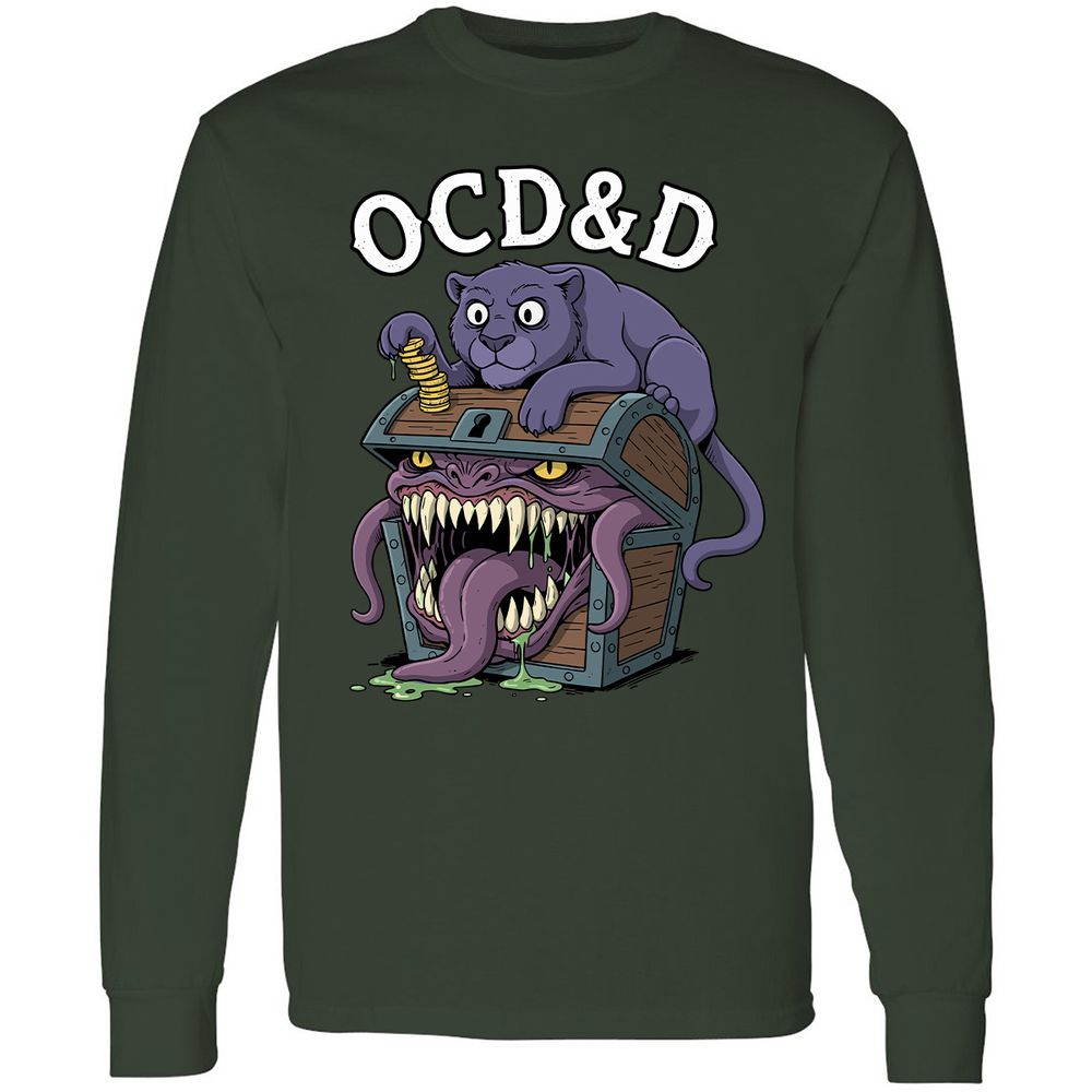 OCD&D Long Sleeve T-Shirt - Forest Green - 4