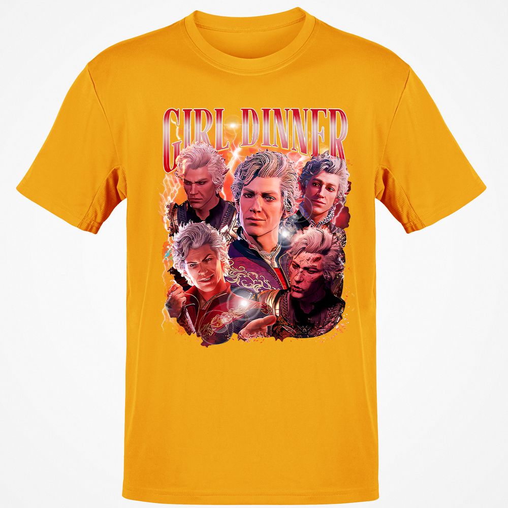 Astarion Girl Dinner Classic Unisex T-Shirt - Gold - 4
