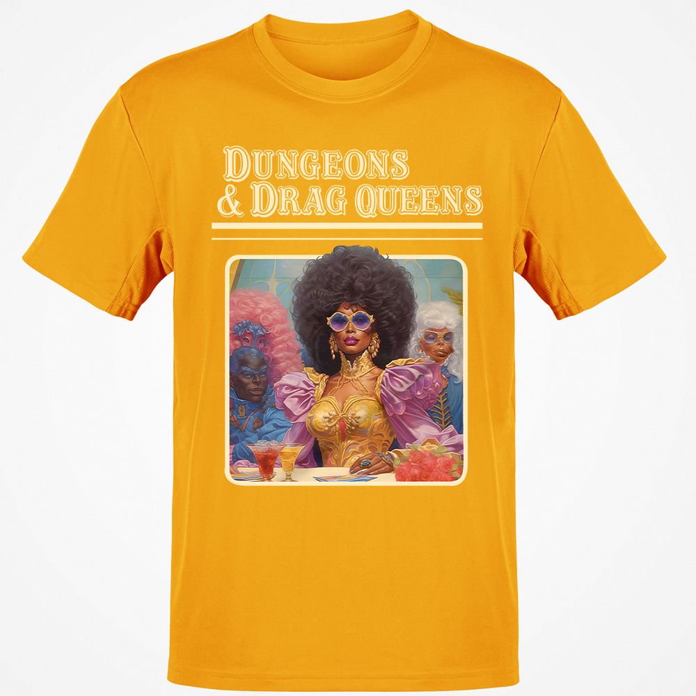Dungeons & Drag Queens Classic Unisex T-Shirt - Gold - 4