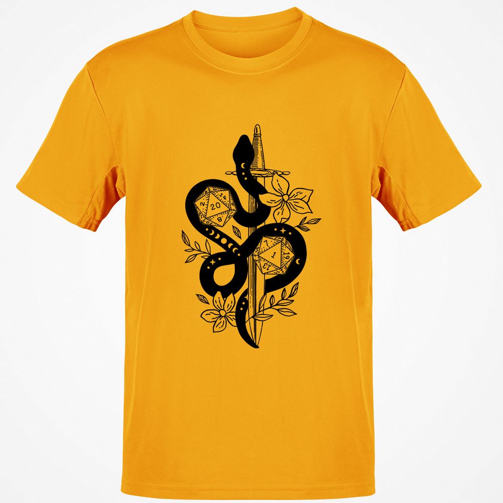 D20 Snake and Sword - Gold - 4