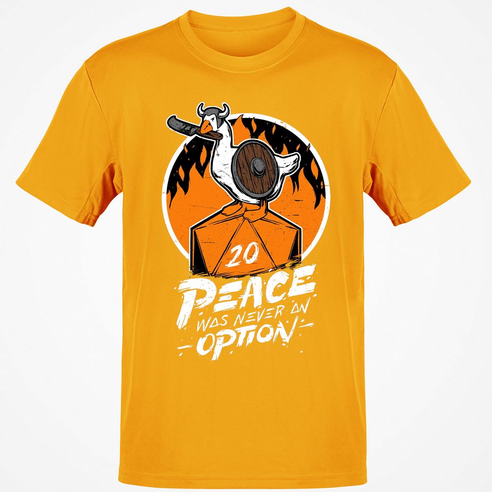 Peace Was Never An Option Classic Unisex T-Shirt - Gold - 4