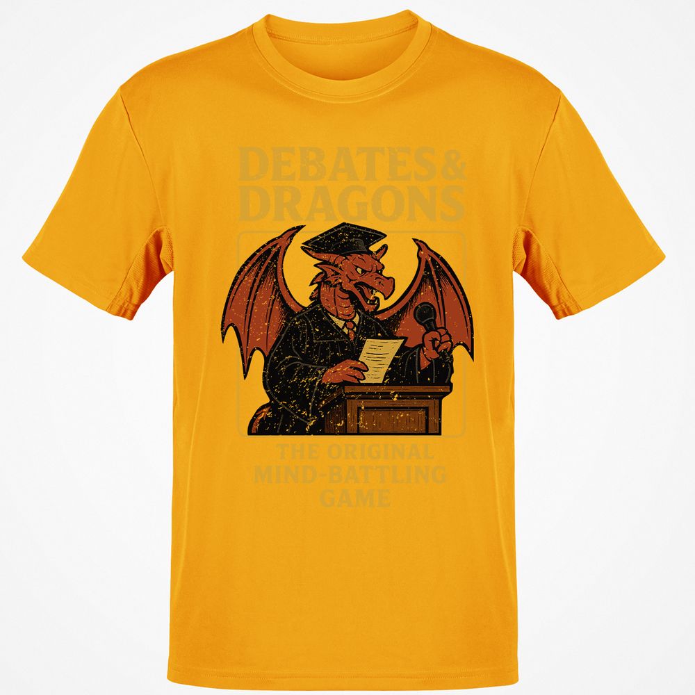 Debates & Dragons Classic Unisex T-Shirt - Gold - 4