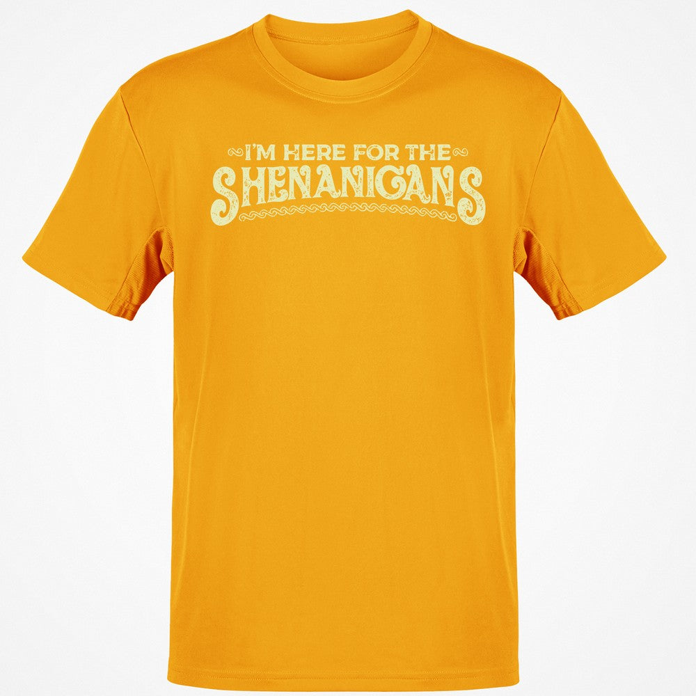 Here For The Shenanigans Classic Unisex T-Shirt - Gold - 4