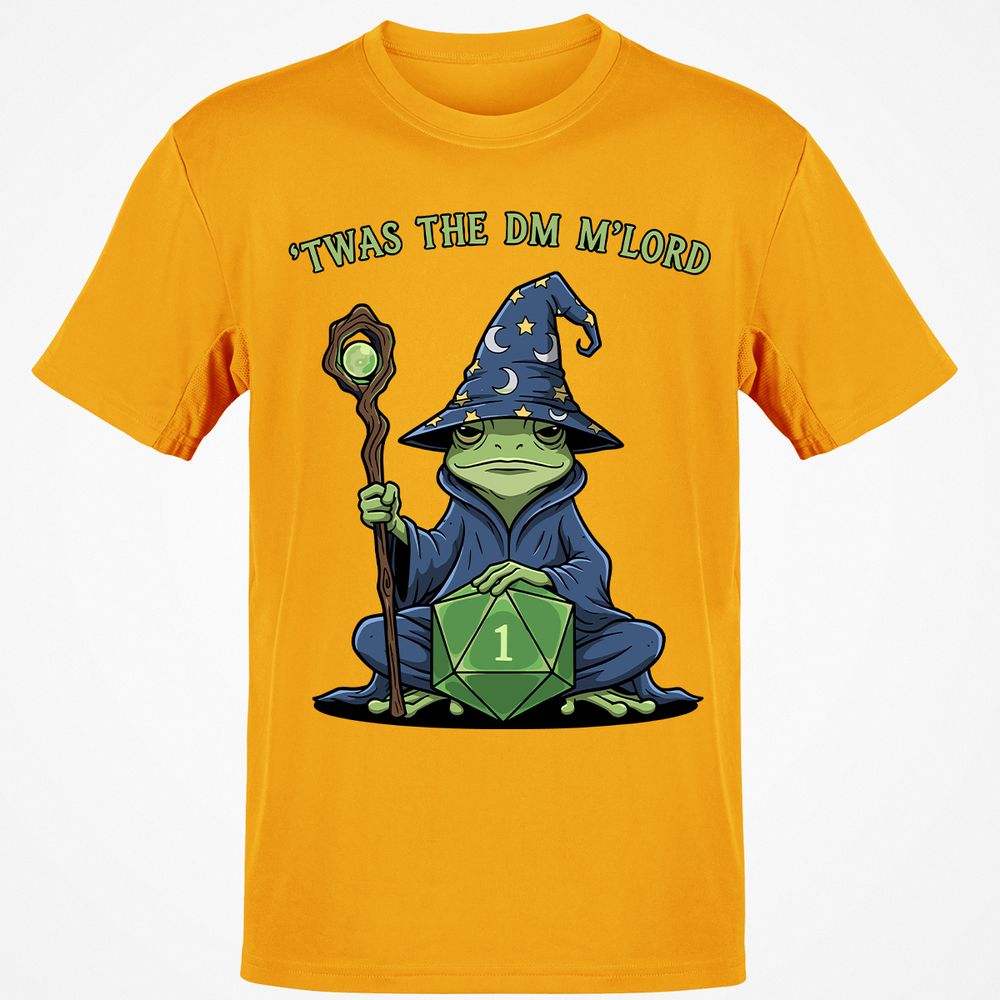 Twas the DM M’lord Classic Unisex T-Shirt - Gold - 4