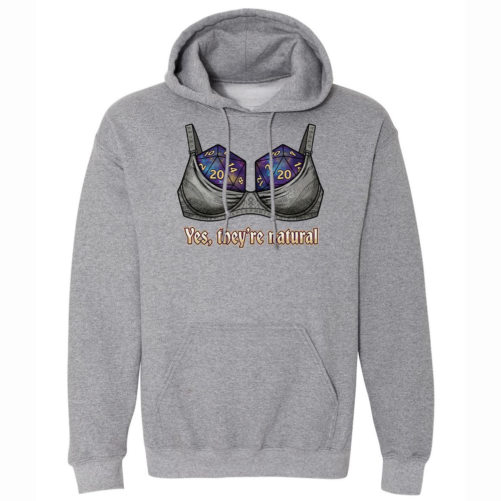 They Are Natural Nat20 Classic Unisex Hoodie - Graphite Heather - 4