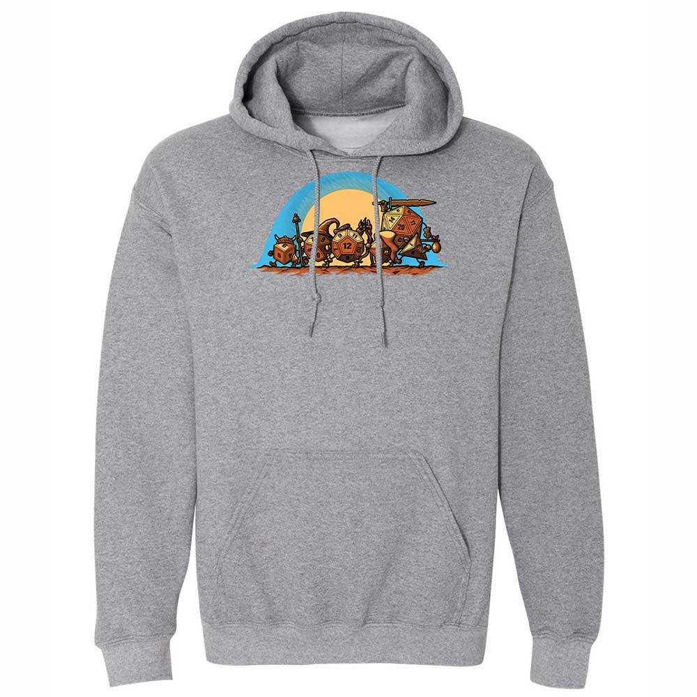 The Fellowship Of The Dice Classic Unisex Hoodie - Graphite Heather - 4